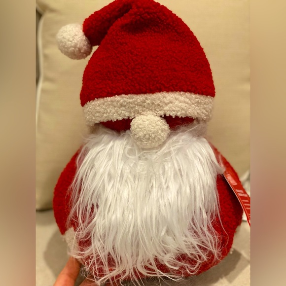 Sherpa Jolly Santa Pillow - Picture 3 of 3